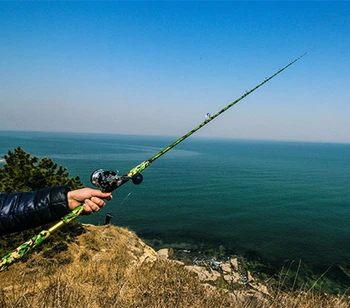 

Super Hard Fishing Spinning Lure Rod High Carbon Stream River Fishing Hand Rod Casting Lure Rod Straight Handle with Drum Reel