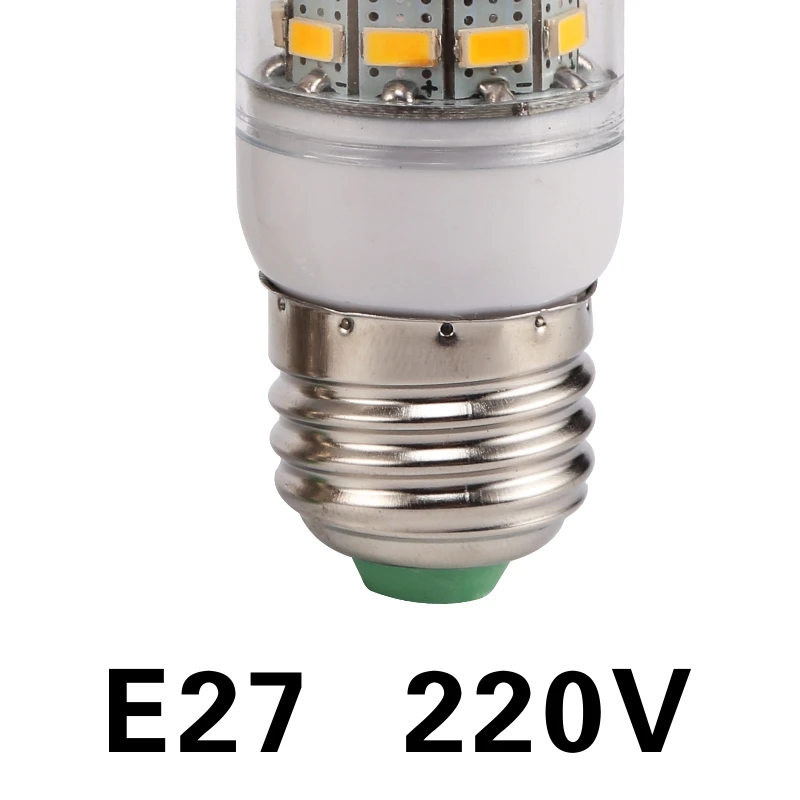 Светодиодный лампы E27 E14 220V SMD 5730 светодиодный светильник G9 24 36 48 56 69 72 светодиодный s кукурузы лампы, люстры для дома светильник ing светодиодный потолочный светильник - Испускаемый цвет: E27