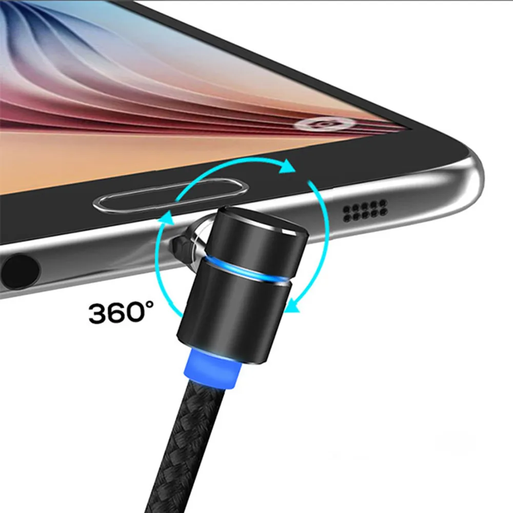 Магнитный кабель Micro USB Type C для зарядки iPhone XS X XR 8 7 Samsung S8 1 м|Кабели мобильных