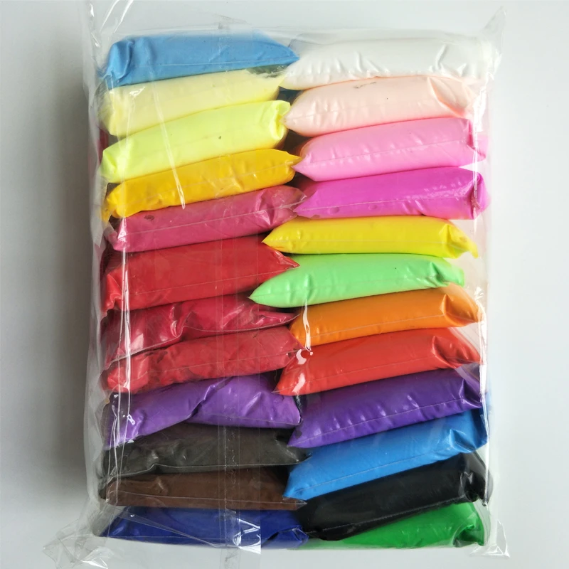 Light Modeling Clay Set Air Dry Soft Plasticine Plastilina Play Dough 300g Playdough Polymer