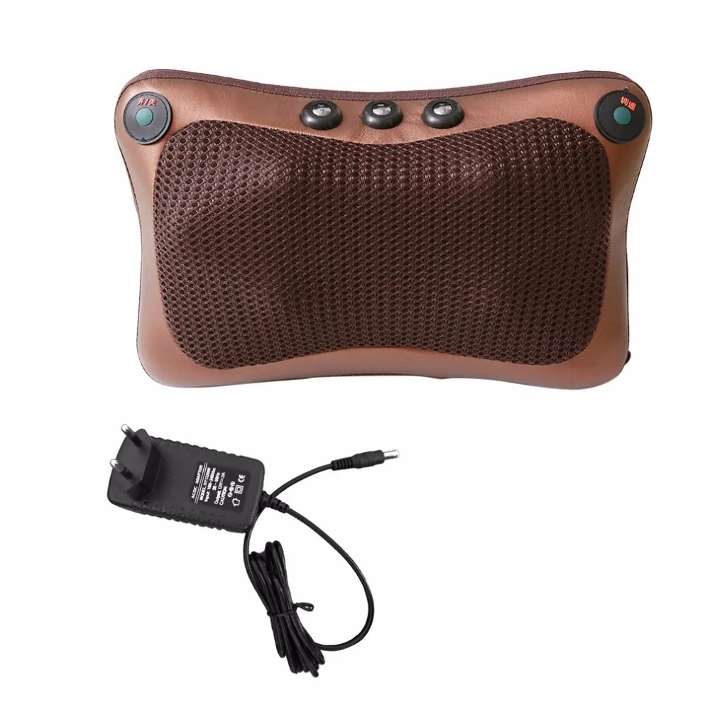 

2017 Car Home Office 6 Heads Magnetic Therapy Electronic Neck Massager Neck Shoulder Back Waist Massage Pillow Cushion New