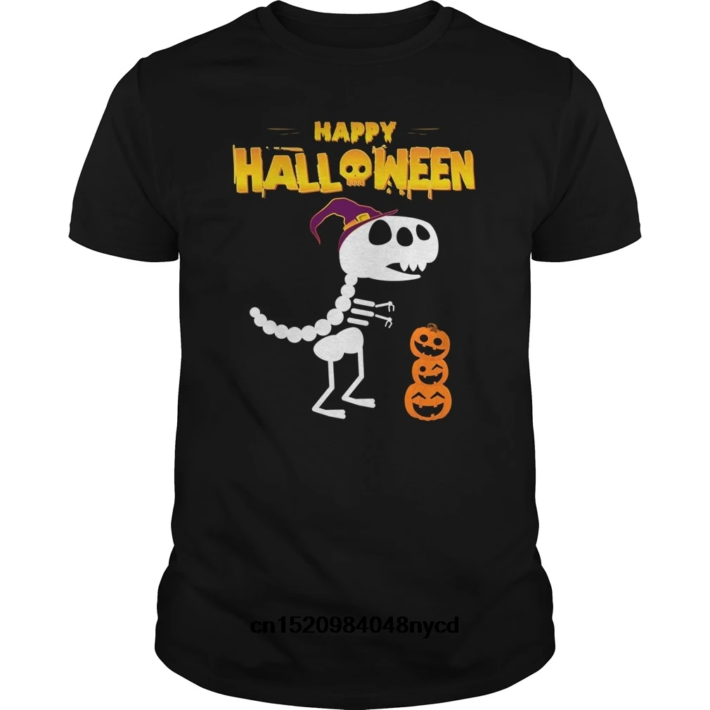 Забавные футболки смешные Happy Halloween TRex рубашка идеальный подарок 2018 модная