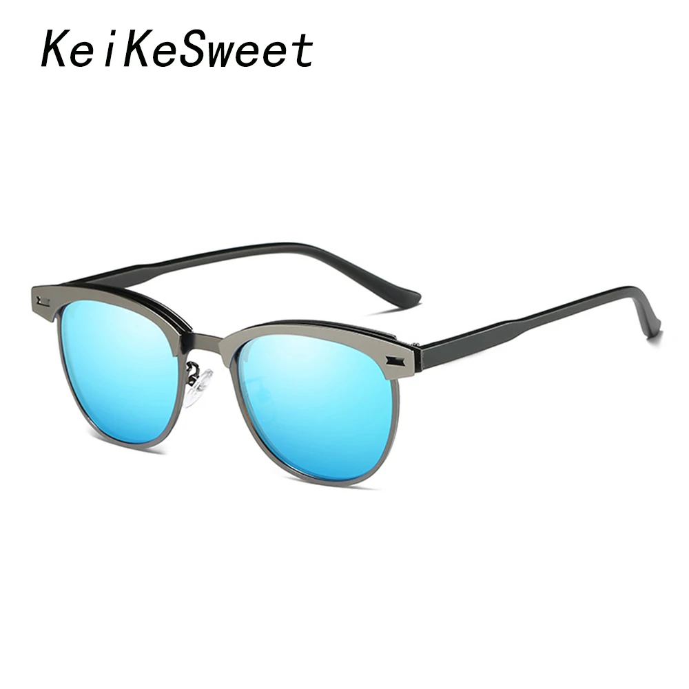 

KeiKeSweet Top Brand Designer Men Women Fashion Hot New Polarized Sunglasses Driving Rays UV400 Vintage Party Cool Sun Glasses