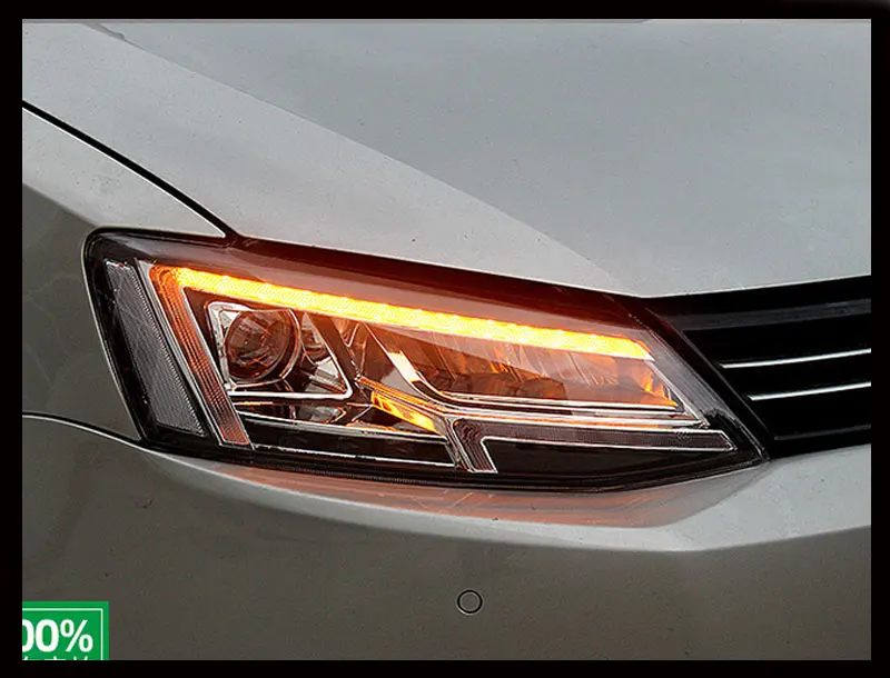 Автомобильный Стайлинг Головной фонарь для VW Jetta Mk6 СВЕТОДИОДНЫЙ Фонарь 2011- R8 дизайн фары Drl Hid Bi Xenon авто аксессуары