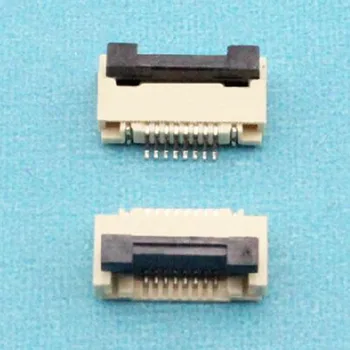 

100pcs/lot 0.5mm-8P Down Clamshell Connector FFC FPC 0.5mm Pitch Eight Pin/way Flexible Flat Cable Connector