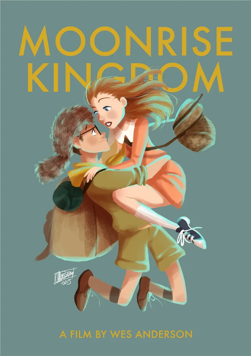 Moonrise Kingdom фильм Винтаж Ретро плакат декоративный DIY настенный календарь живопись наклейки домашние плакаты бар Арт Декор - Цвет: 12