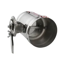 Прочный ручной воздуховод демпфер воздуховод ОВКВ клапаны воздушный демпфер трубы клапан 100-300 мм диам из нержавеющей стали модулирующий объем воздуха