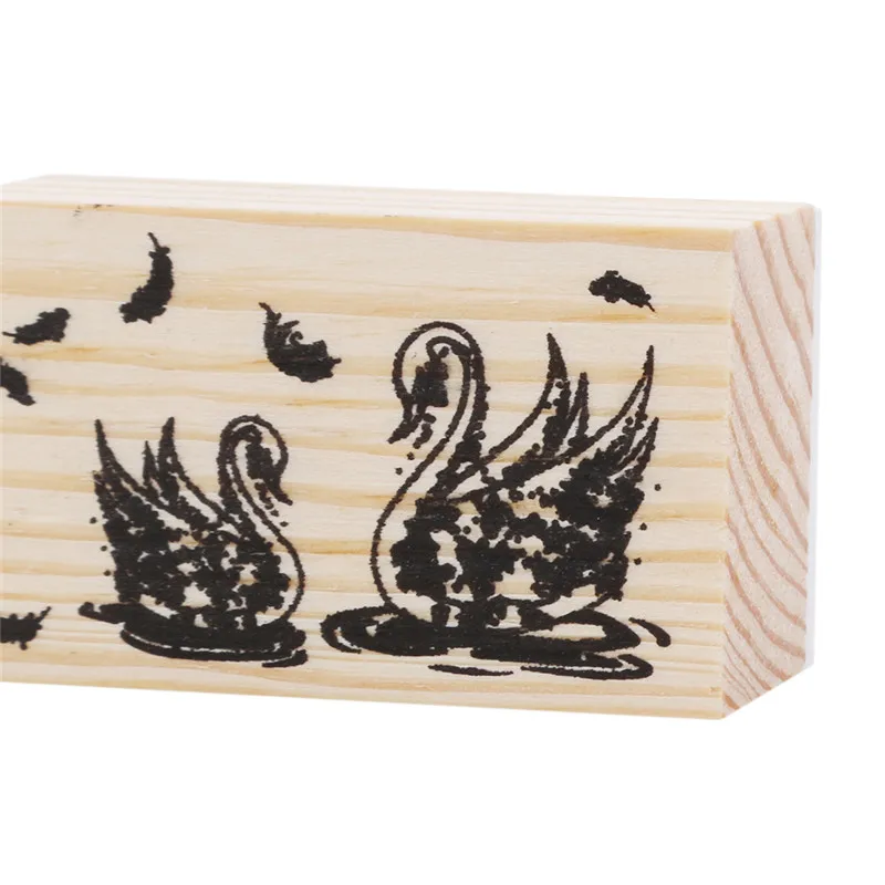 Прекрасный ряд серии коробки деревянный альбом для штампов DIY Фотоальбом Карта украшения ремесло деревянная резиновая игрушечная печать