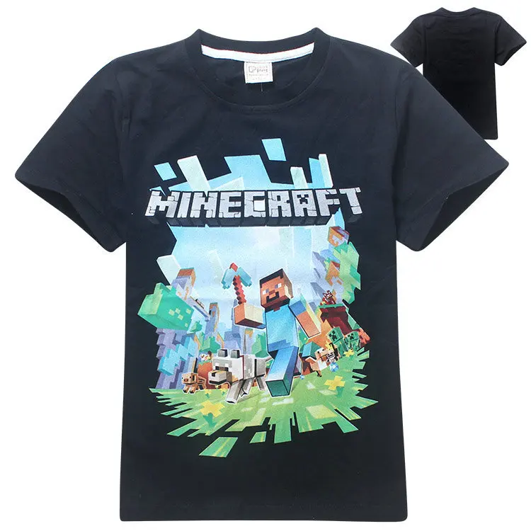 Kids Boys T-shirt Girls Tops Tees Cartoon Five Nights At Freddy's Tshirt Clothes Minecraft T Shirt Children's Day Kids Shirt женская футболка other 2015 3d loose batwing harajuku tshirt t a50