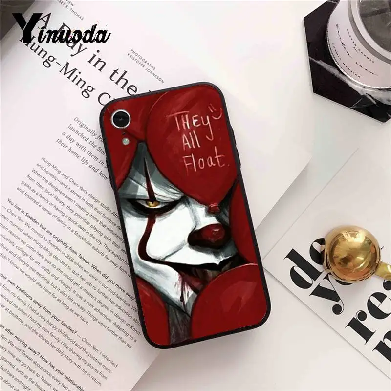 Yinuoda это Pennywise клоун ужас мягкий резиновый черный чехол для телефона для iPhone 5 5Sx 6 7 7plus 8 8Plus X XS MAX XR 10 Чехол