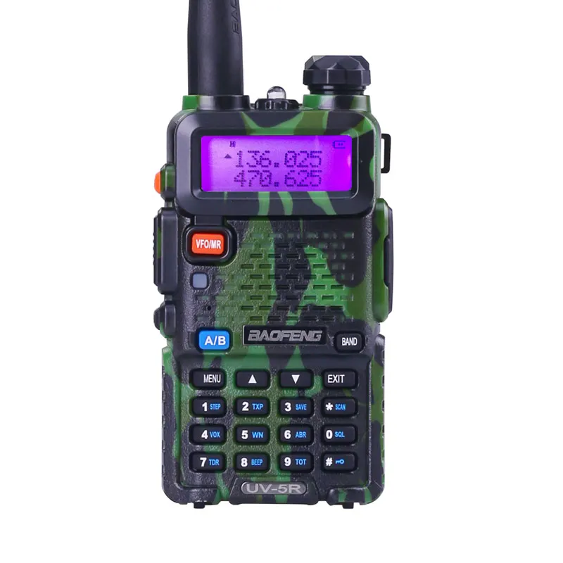 baofeng 5r uv 5r иди и болтай Walkie Talkie “иди и УКВ портативной рации двухстороннее Ham радио приемопередатчик UV-5R портативная uv5r 2-передающая радиоустановка - Цвет: Camo