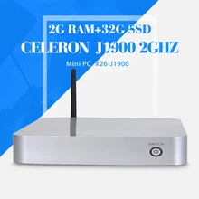 Четырехъядерный процессор celeron J1900 2 ГБ оперативной памяти 32 ГБ ssd + wifi настольный компьютер материнские платы поддержка аудио, Видео видеоконференции