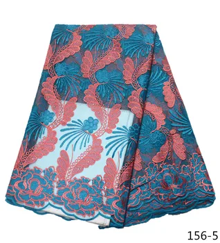 

2019 High Quality Nigerian Tulle Lace Fabrics Latest Embroidery Mesh African Lace Fabric Bride French Net Lace Fabric 156