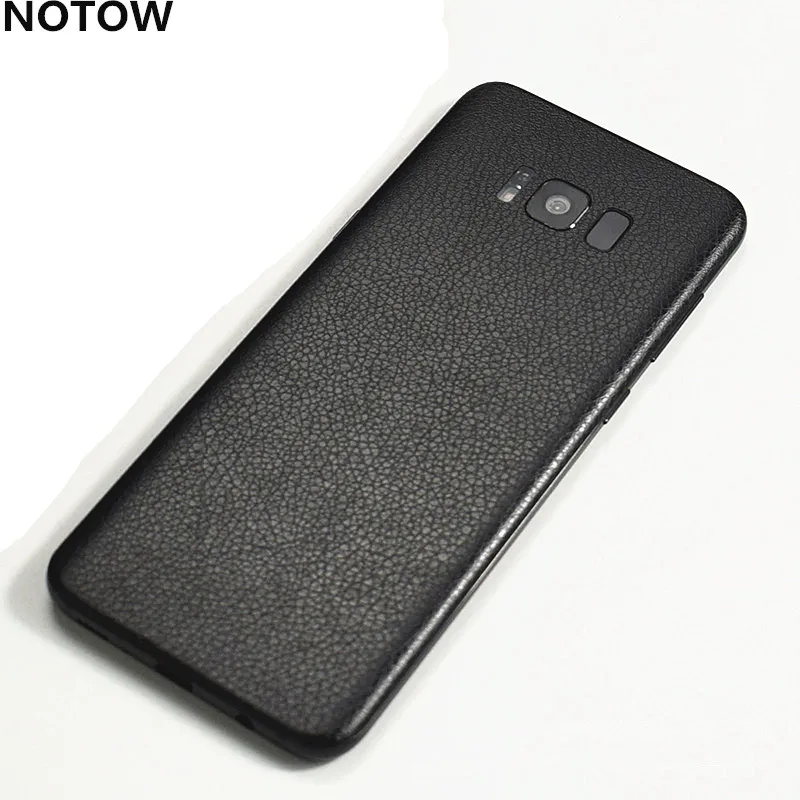 

NOTOW Fashion leather PVC Sticker Wrap Skin Mobile Back Paste Protective Film For Samsung Galaxy S8 /S8plus