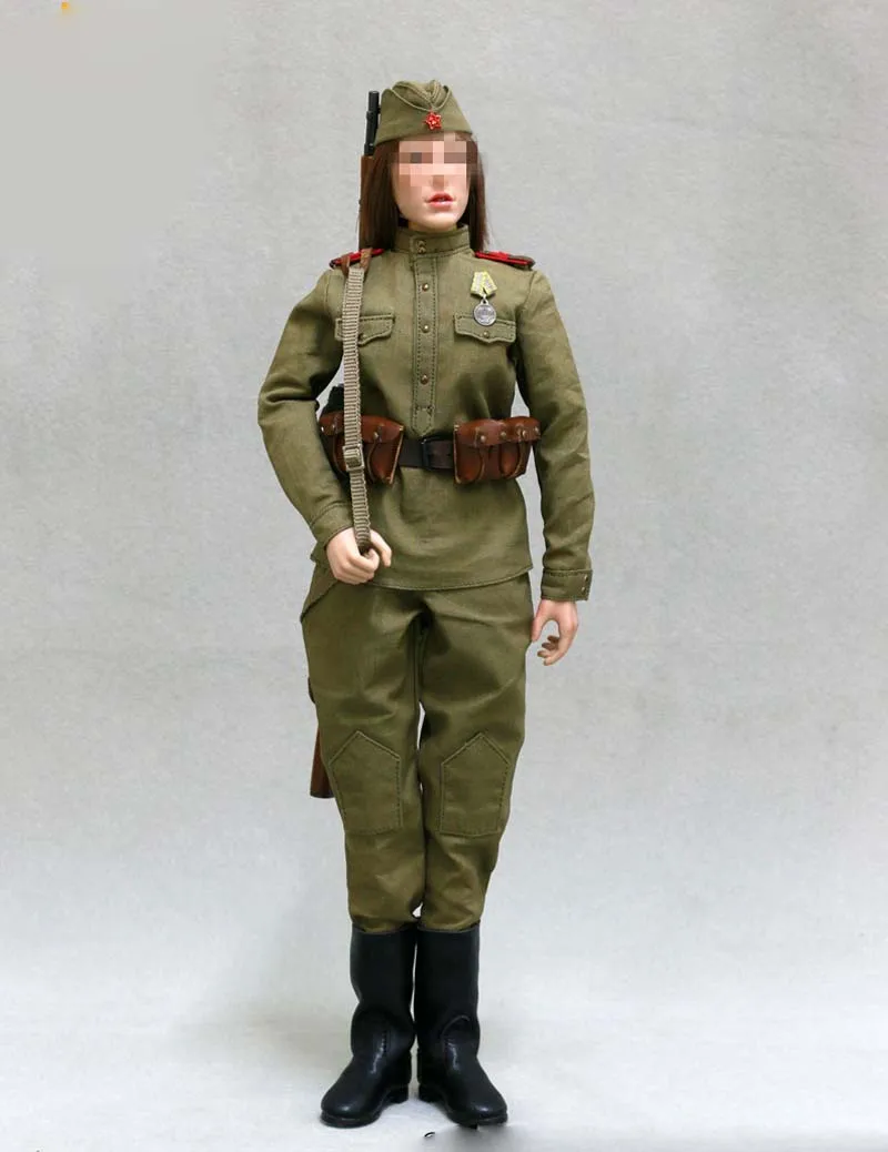 AL100020 1/6, женская одежда, аксессуары для второй мировой войны, Женская советская снайперская солидная одежда, набор для 1", фигурка куклы m3n, игрушки