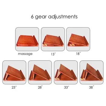 

HOT Exercise Board Solid Wood Standing Stool Folding Yoga Oblique Stretching Pedal Wooden Slant Board Adjustable Incline Board