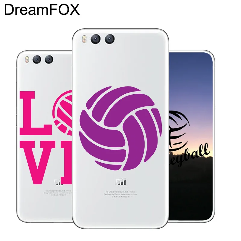 DREAMFOX M107 Я Люблю Волейбол Мягкий ТПУ силиконовый чехол для Xiaomi Mi Note 2 3 4 5 6 8 SE M5 4C 4S 5C