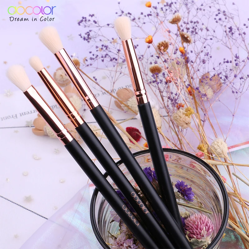 Makeup brush set 4PCS Eyeshadow brush blending eyebrow make up brushes synthetic bristles beauty cosmetics brush set makeup brush