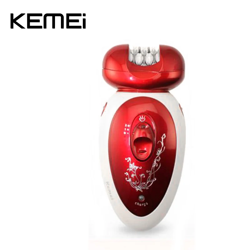 

Kemei 3 in 1 Lady Shaver Rechargeable Electric Hair Removal Epilator Razor pubic stripper Personal Care Full Body Use KM-3048