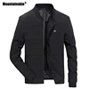 Chaquetas de Primavera de piel de montaña chaqueta de bombardero de piloto para hombre moda de béisbol Hip Hop abrigos de ajuste Delgado abrigo de Marca Ropa SA679 ► Foto 3/6