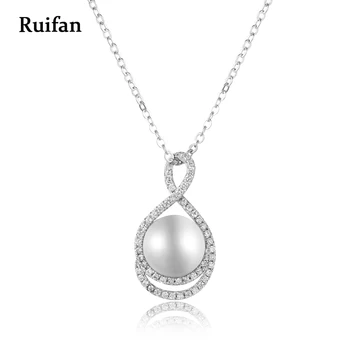 

Ruifan Clearance Sale Cubic Zircon 100% 925 Silver Chain Opal Pendant Necklace for Women Wedding Accessories Jewelry YNC016