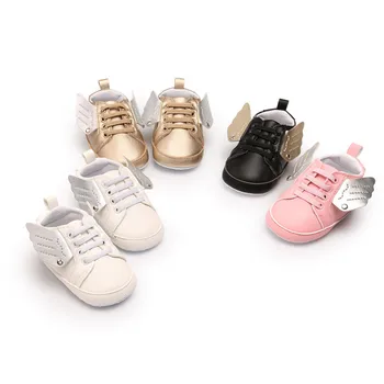 

Fashion angel wings pu leather baby shoes baby moccasins newborn footwear soft sole infant shoes sneakers first walkers.CX71A