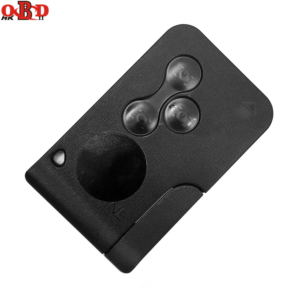 

10pcs 3 Button Remote Card Smart Car Key for Renault Megane II Grand Scenic 2003-2008 with Uncut Key Blade 434Mhz PCF7947 Chip