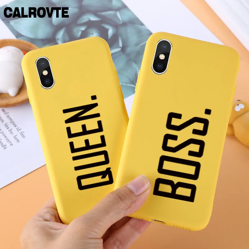 

Yellow Color Letter Case For iPhone XS XR XS Max X 8 7 6 6S Plus 5 5S SE Soft TPU Fashion Phone Back Cover Coque Fundas Capa