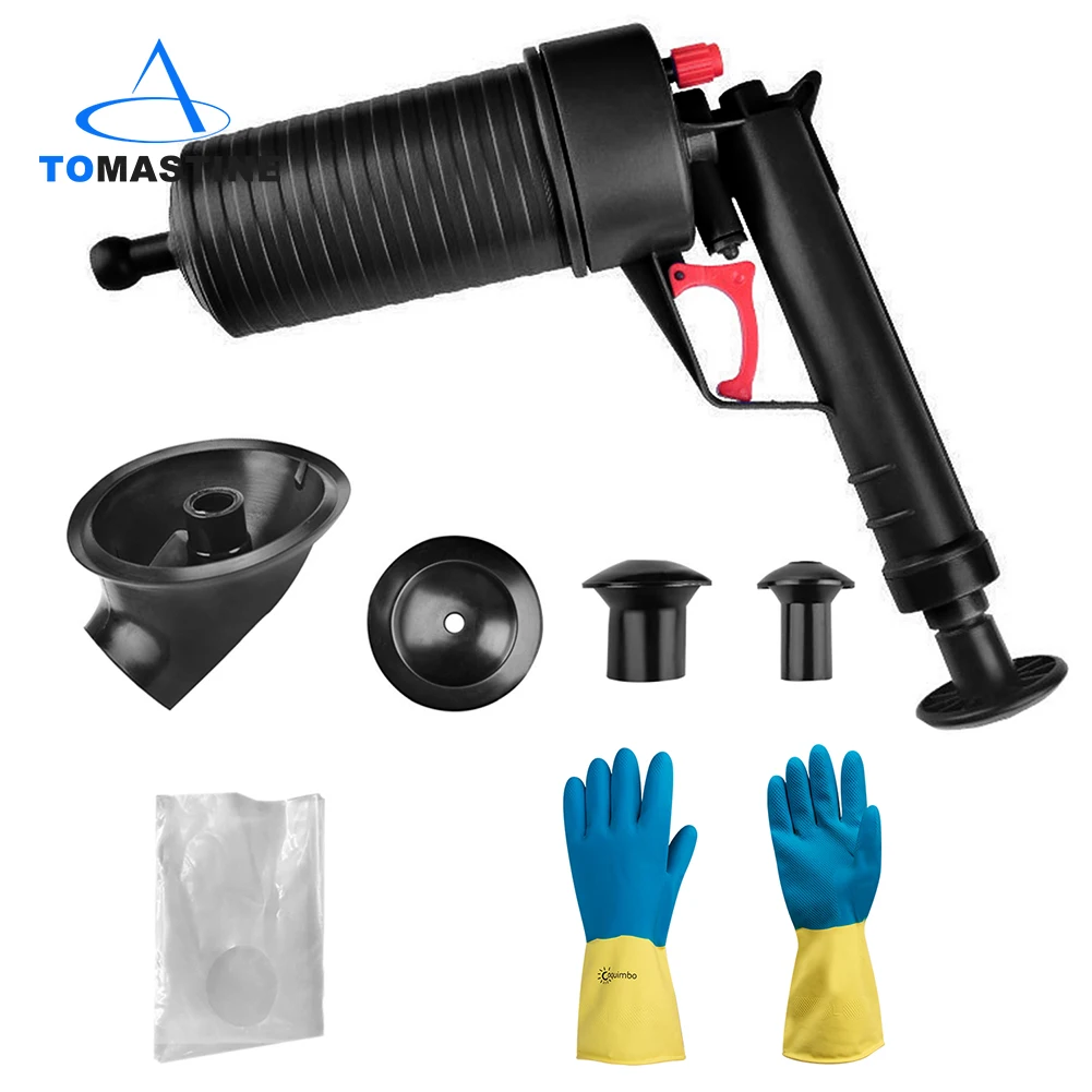 

Home High Pressure Air Drain Blaster Pump Plunger Sink Pipe Clog Toilets Bathroom Kitchen Cleaner Kit Cucina Suction Cup