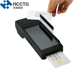 

Magnetic Contact Chip NFC Smart Android 5.0 Inch Screen POS Machine 4G Payment System Device Handheld POS With Printer