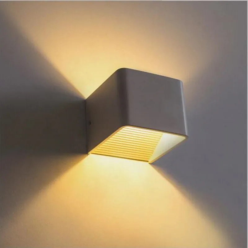 

Dimmable 10W 15W 20W Square Aluminum LED Wall Lamps for Livingroom Bedroom as Decoration Sconce Lighting Lamparas AC110V 220V