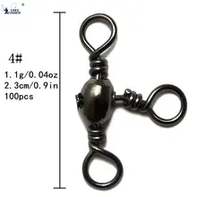 Фишер 100 шт./компл. рыбалка Вращающиеся твердые кольца 4# Разъемный соединитель для рыбалки кольца для приманки аксессуары