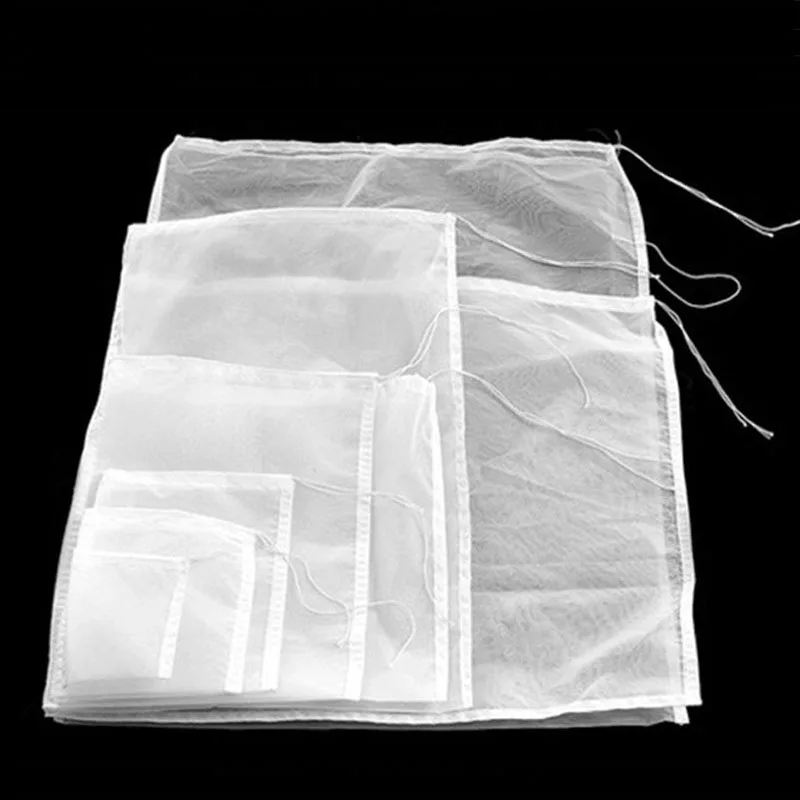 

180/150/95/75/48 micron Food grade mesh Filter Bag Fruit juice Nut Milk Coffee Wine nylon liquid filter bags