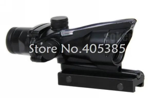 

Trijico ACOG 4X32 Fiber Source Red Illuminated Scope black color Tactical Hunting Riflescope NIGHT RIFLESCOPE AIR SOFT