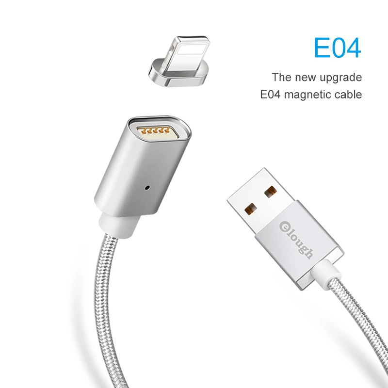 Магнитный зарядный кабель Elough E04 для телефонов iPhone 5 6 6s 7 Plus быстрая зарядка макс. 2