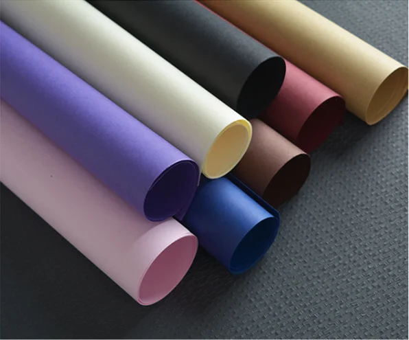

Free shipping 60X60cm Solid color paper series thicker kraft paper flowers gift plain color bouquet wrapping paper flower shop