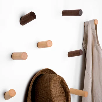 

Creative Solid Wood Hanger Wall-mounted Holder Sundries Storage Rack Scarf Hat Coat Bag Organizer Tools Kitchen Home Decoration