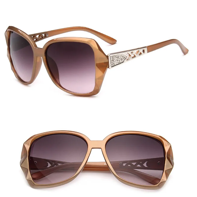 LeonLion, Ретро стиль, большая оправа, солнцезащитные очки для женщин, фирменный дизайн, градиентные линзы, для вождения, солнцезащитные очки, UV400 Oculos De Sol Feminino - Цвет линз: Gold