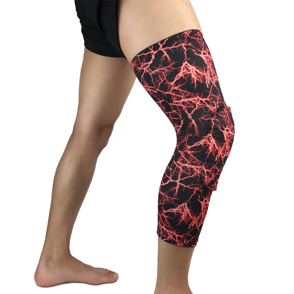 2019 Breathable men's honeycomb gauntlet basketball gauntlet sleeve leg exercise gauntlet Honeycomb anti-collision knee 40M7 (11)
