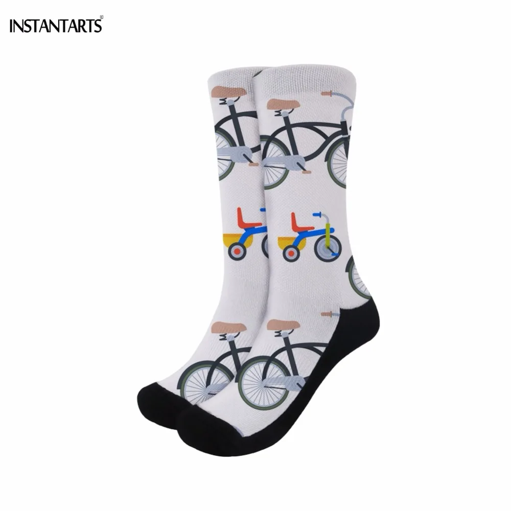 

INSTANTARTS 2019 New Cycling Socks for Women Breath Outdoor Sports Athletic Gym Socks Knee High Female Elastic Hiking Socks Lady