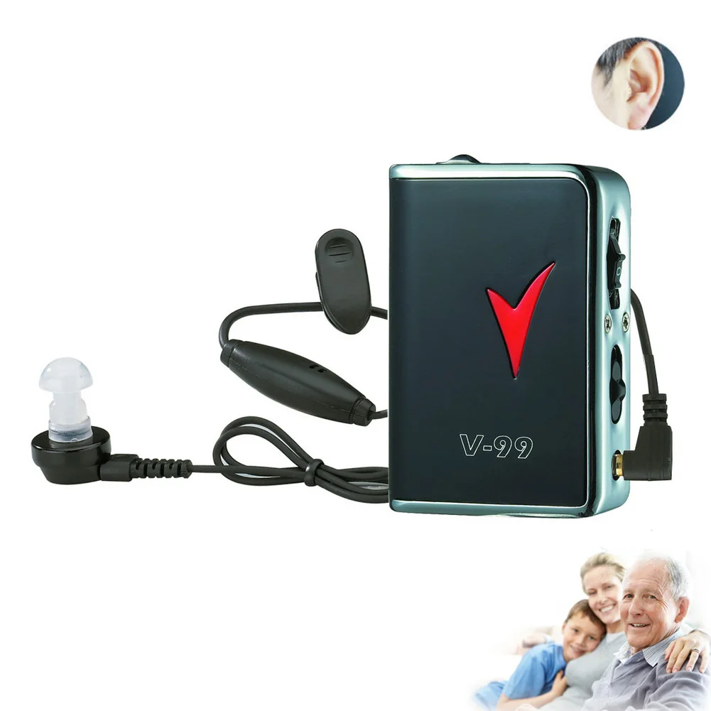 

Newly AXON V-99 Hearing Aid High Power Body Worn Analog Best Sound Amplifier Pocket
