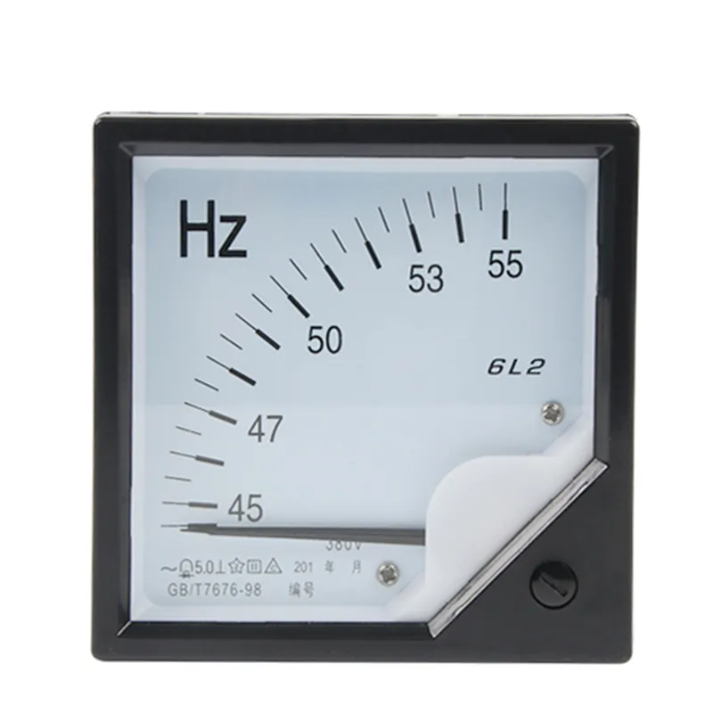 Аналоговый измеритель частоты переменного тока 6L2 HZ 45 55HZ 55 65HZ 100HZ|Измерители