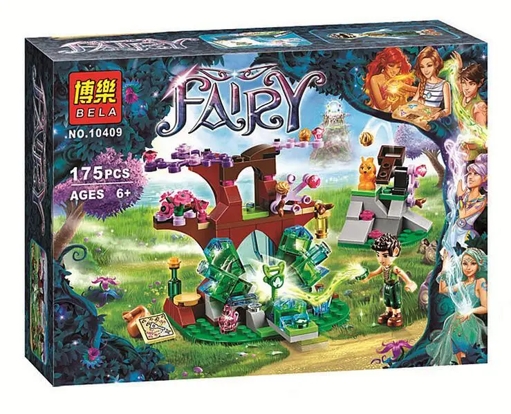 

Bela 10409 blocks 175Pcs Elves Farran and the Crystal Hollow Building Block set Minifigures Toys Compatible with 41076