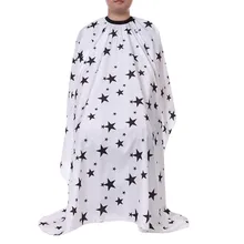 Уход за волосами обертывание полиэстер пентаграмма шаблон эластичный воротник Водонепроницаемый Стрижка волос Ткань для взрослых Новая мода Nov6