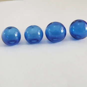 

50pcs blue color round glass bubble bottle 10mm/12mm/14mm/16mm/18mm/20mm--size option