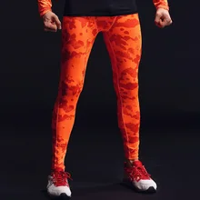 Камуфляж Фитнес брюки мужские баскетбольные кроссовки тренировочные брюки эластичные компрессионные быстросохнущие брюки Спортивные леггинсы