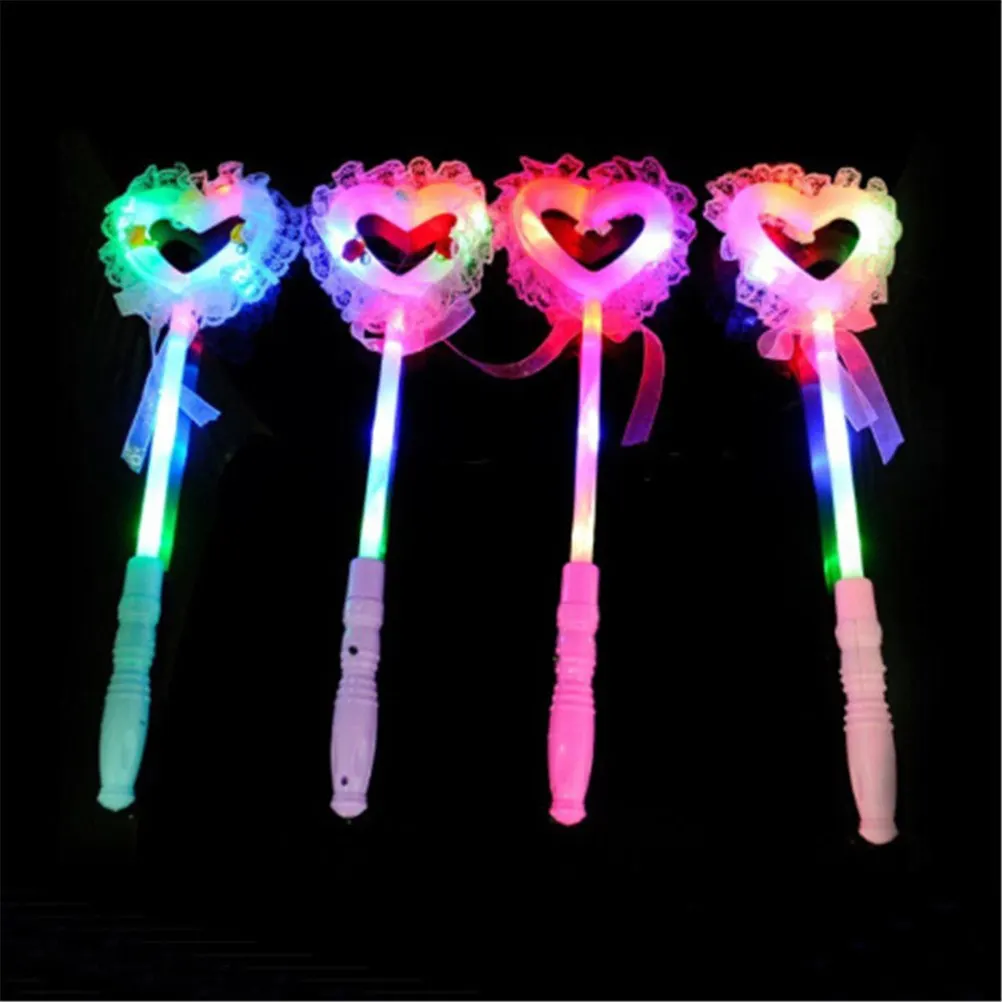 Heart shaped Unique Light Flash Toy for Children Luminous Cartoon