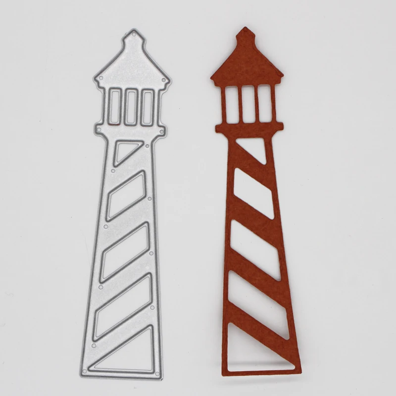 

lighthouse Metal Cutting Dies Stencils for DIY Scrapbook Photo Album Paper Card Decorative Craft Embossing 11.1*2.8 CM