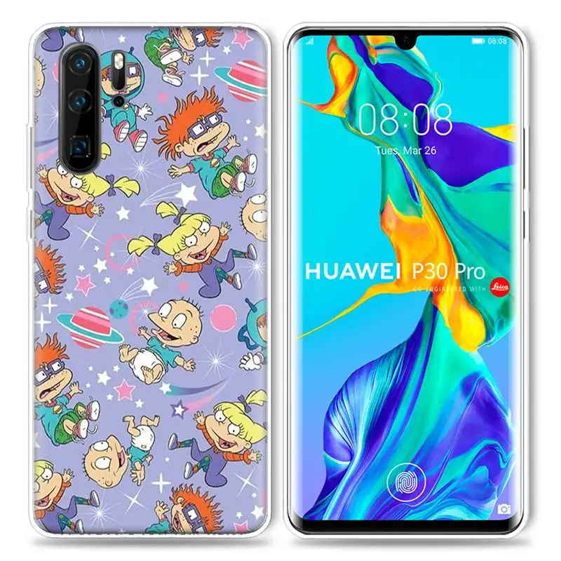 Потрясающий чехол Rugrats для huawei P20 P30 P Smart Z Plus P10 P9 P8 mate 10 20 lite Pro, роскошные силиконовые чехлы для телефонов - Цвет: 01