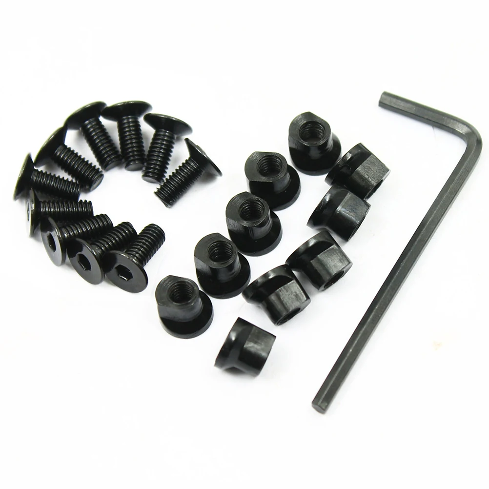 

10PCS Screws Set Long Service Life Durable Easy to Install 0.3125" Rail Screws And Nuts